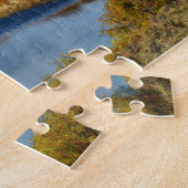 Uitzicht van het Grote Teton-gebergte in het najaa Legpuzzel (Zijkant)