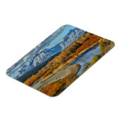 Uitzicht van het Grote Teton-gebergte in het najaa Magneet (Linkerzijde)