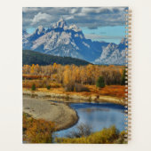 Uitzicht van het Grote Teton-gebergte in het najaa Planner (Achterkant)