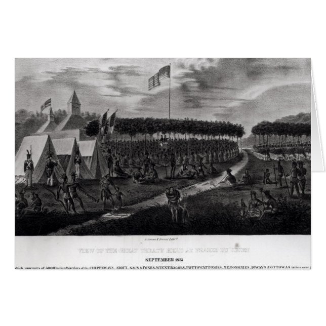 Uitzicht van het Grote Verdrag in Prairie du (Voorkant Horizontaal)