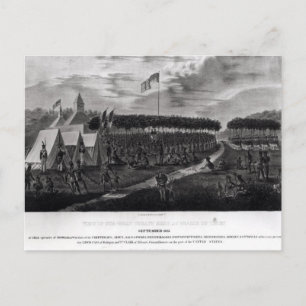 Uitzicht van het Grote Verdrag in Prairie du Briefkaart