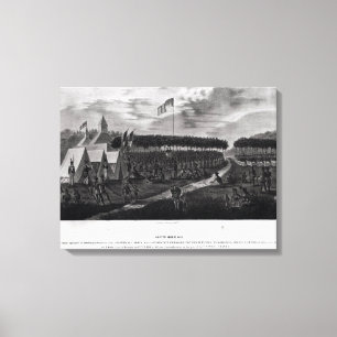 Uitzicht van het Grote Verdrag in Prairie du Canvas Afdruk