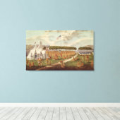 Uitzicht van het Grote Verdrag in Prairie du Canvas Afdruk (Insitu (Houten vloer))
