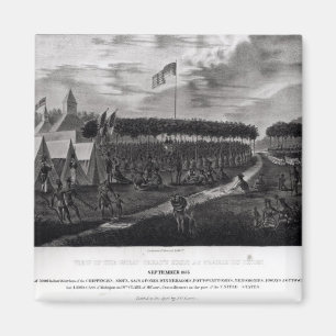 Uitzicht van het Grote Verdrag in Prairie du Magneet