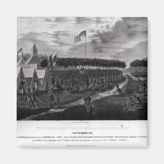 Uitzicht van het Grote Verdrag in Prairie du Magneet (Voorkant)