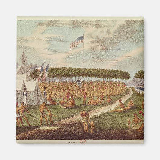 Uitzicht van het Grote Verdrag in Prairie du Magneet (Voorkant)