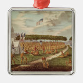 Uitzicht van het Grote Verdrag in Prairie du Metalen Ornament (Voorkant)