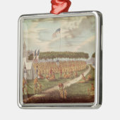 Uitzicht van het Grote Verdrag in Prairie du Metalen Ornament (Links)