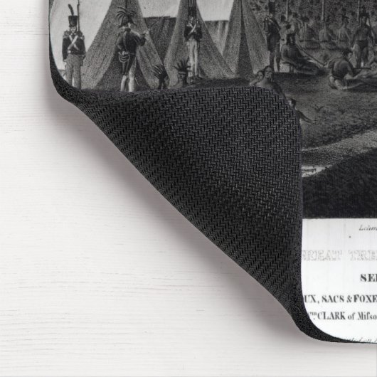 Uitzicht van het Grote Verdrag in Prairie du Muismat (Hoek)