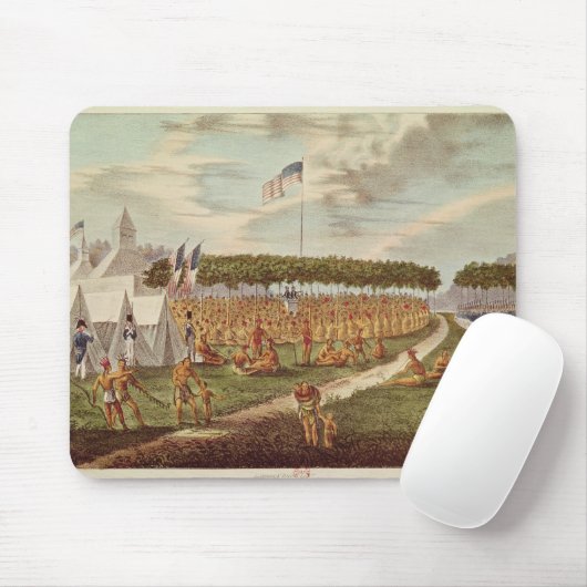 Uitzicht van het Grote Verdrag in Prairie du Muismat (Met muis)