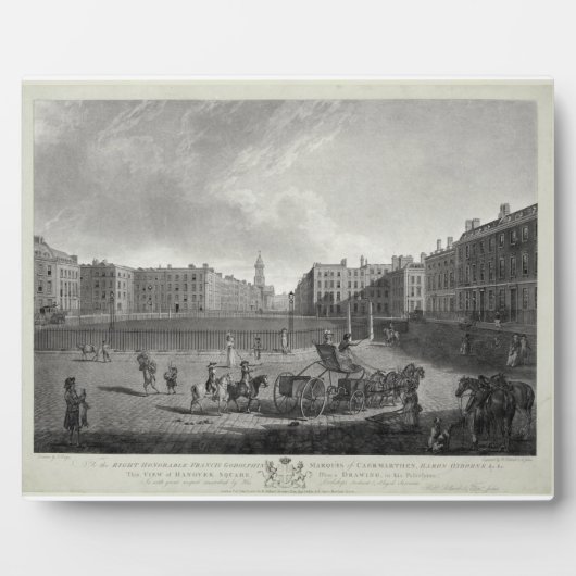 Uitzicht van het Hanoverplein, gegraveerd door Rob Fotoplaat (Voorkant)