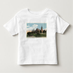 Uitzicht van het Heilige Kruiscollege Kinder Shirts