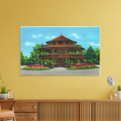 Uitzicht van het Highland Park Pavilion Canvas Afdruk (Insitu (Woonkamer))