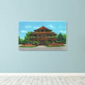 Uitzicht van het Highland Park Pavilion Canvas Afdruk (Insitu (Houten vloer))