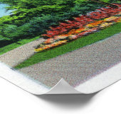 Uitzicht van het Highland Park Pavilion Poster (Hoek)