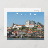 Uitzicht van het historische deel van Porto. Briefkaart (Voorkant / Achterkant)