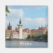 Uitzicht van het historische deel van Praag. Magneet (Voorkant)