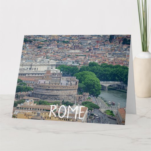 Uitzicht van het historische stadscentrum van Rome Kaart (Voorkant)