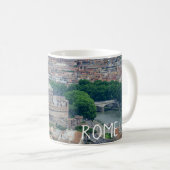 Uitzicht van het historische stadscentrum van Rome Koffiemok (Voorkant rechts)
