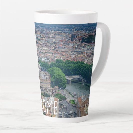 Uitzicht van het historische stadscentrum van Rome Latte Mok (Rechterhoek)