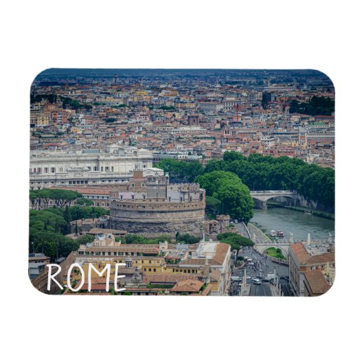 Uitzicht van het historische stadscentrum van Rome Magneet (Horizontaal)