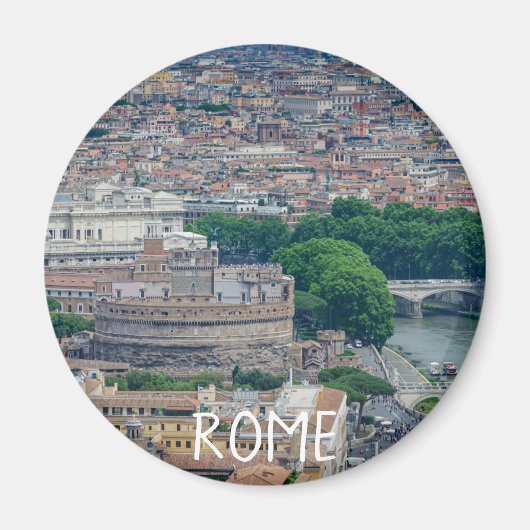 Uitzicht van het historische stadscentrum van Rome Magneet (Voorkant)