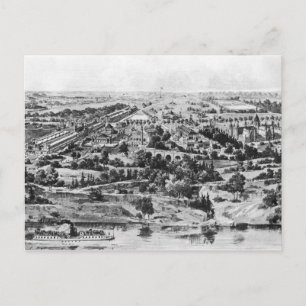 Uitzicht van het honderdjarig bestaan briefkaart