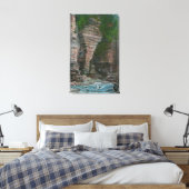 Uitzicht van het hoofd van de olifant canvas afdruk (Insitu (Slaapkamer))