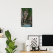 Uitzicht van het hoofd van de olifant poster (Thuiskantoor)