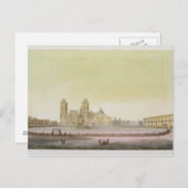 Uitzicht van het hoofdplein in Mexico City (kleur  Briefkaart (Voorkant / Achterkant)