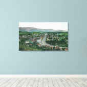 Uitzicht van het hooglandpark in de lucht canvas afdruk (Insitu (Houten vloer))