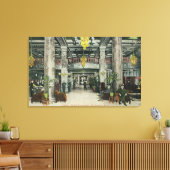 Uitzicht van het Hotel Rochester Lobby Canvas Afdruk (Insitu (Woonkamer))