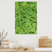 Uitzicht van het hout van Oxalis Oregana Sorrel Fo Poster (Keuken)