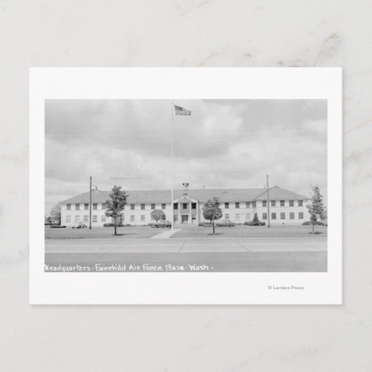 Uitzicht van het HQ-gebouw Briefkaart (Voorkant)