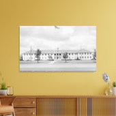 Uitzicht van het HQ-gebouw Canvas Afdruk (Insitu (Woonkamer))