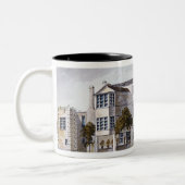 Uitzicht van het Huis van Sir Noel de Caron, 1809 Tweekleurige Koffiemok (Links)