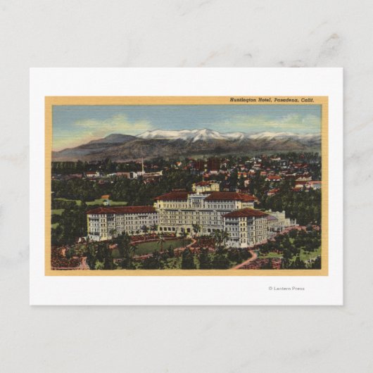 Uitzicht van het Huntington-hotel Briefkaart (Voorkant)