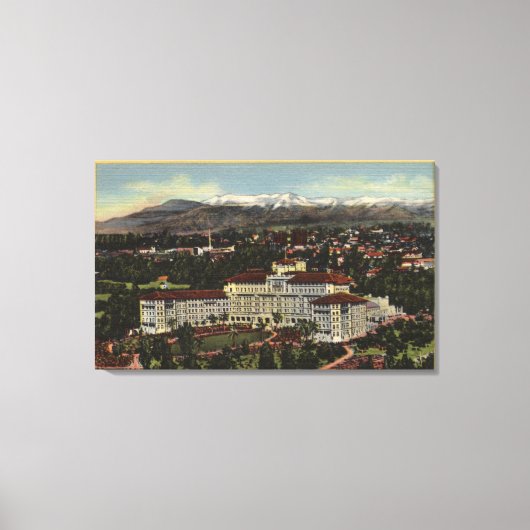 Uitzicht van het Huntington-hotel Canvas Afdruk (Voorkant)