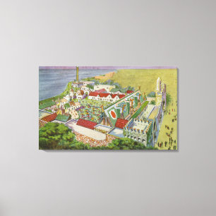 Uitzicht van het Ierse dorp Canvas Afdruk