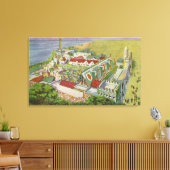 Uitzicht van het Ierse dorp Canvas Afdruk (Insitu (Woonkamer))