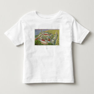 Uitzicht van het Ierse dorp Kinder Shirts