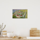 Uitzicht van het Ierse dorp Poster (Keuken)