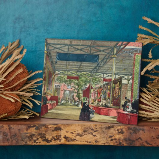 Uitzicht van het Indiase deel van de Grote tentoon Fotoplaat (Zijkant)