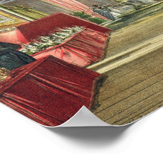 Uitzicht van het Indiase deel van de Grote tentoon Poster (Hoek)