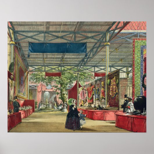 Uitzicht van het Indiase deel van de Grote tentoon Poster (Voorkant)