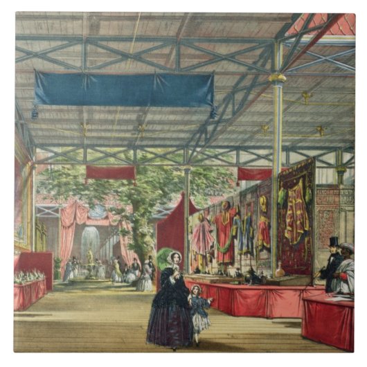 Uitzicht van het Indiase deel van de Grote tentoon Tegeltje (Voorkant)