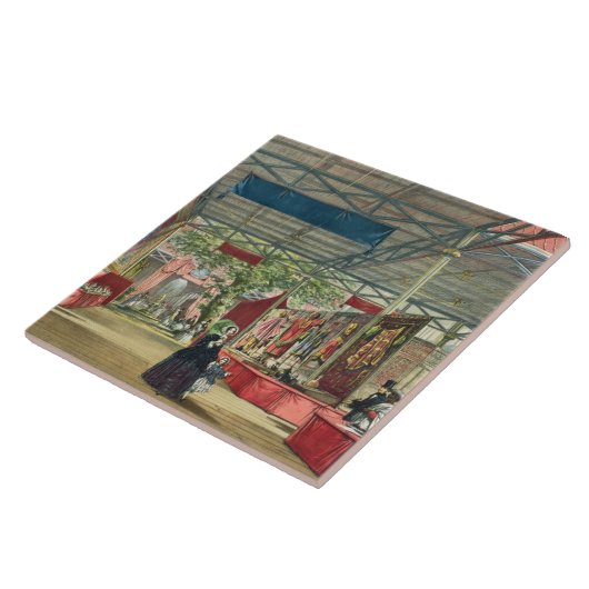 Uitzicht van het Indiase deel van de Grote tentoon Tegeltje (Zijkant)