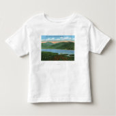 Uitzicht van het Indische meer en het Snowy-geberg Kinder Shirts (Voorkant)