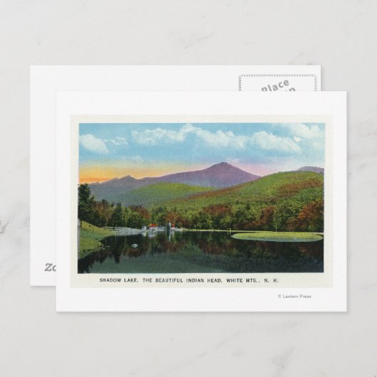 Uitzicht van het Indische Schaduwmeer Briefkaart (Voorkant / Achterkant)