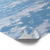 Uitzicht van het internationale ruimtestation en h poster (Hoek)